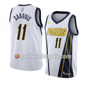 Maillot Basket Homme Indiana Pacers Domantas Sabonis 11 2018-19 Nike Blanc Swingman